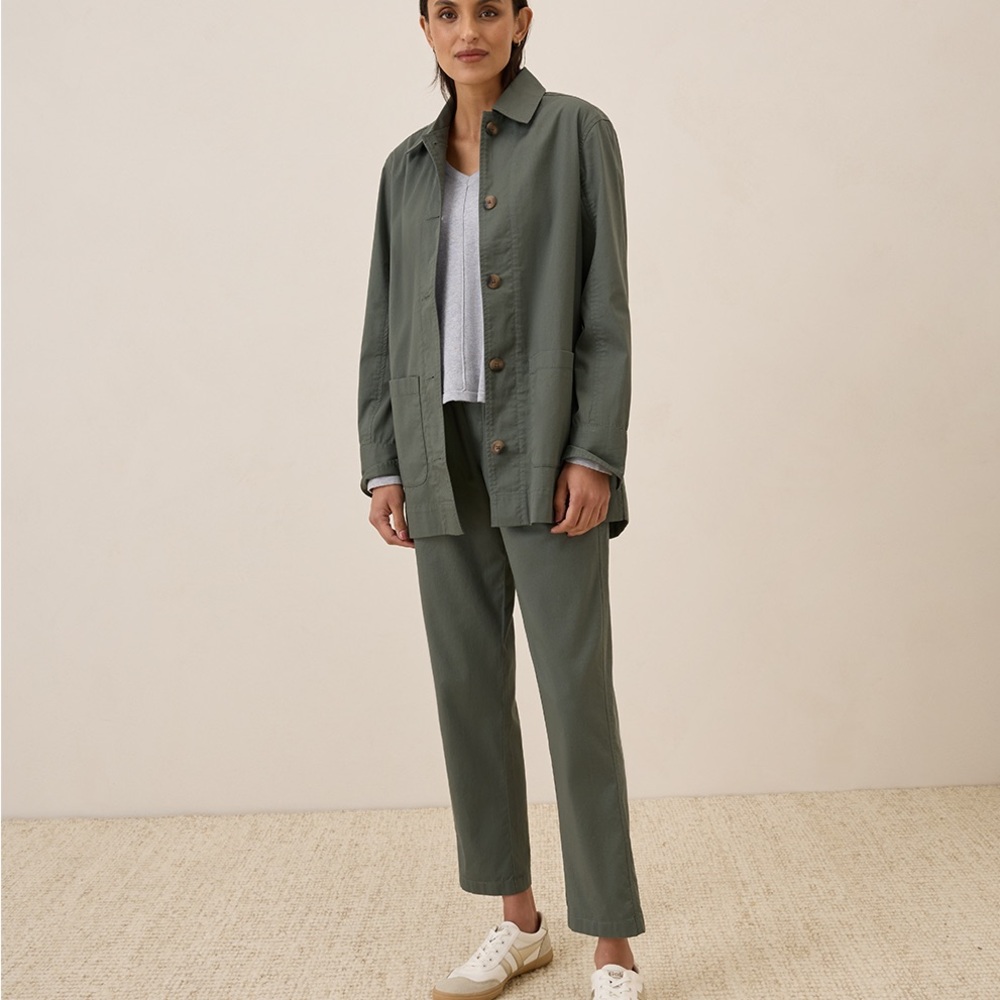 NWT Pact Organic Daily Twill Oversized Lightweight Jacket XXS / XS / S